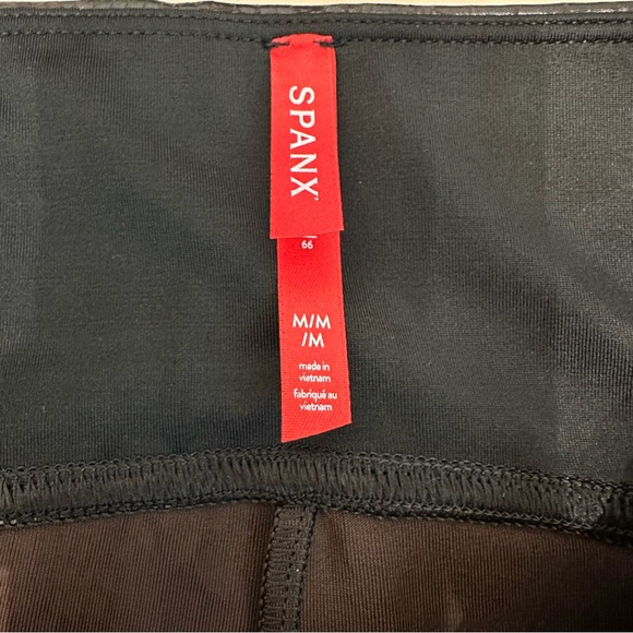 Spanx Faux Leather Croc Shine Legging High Rise Slimming Shaping Brown Medium - Picture 9 of 11